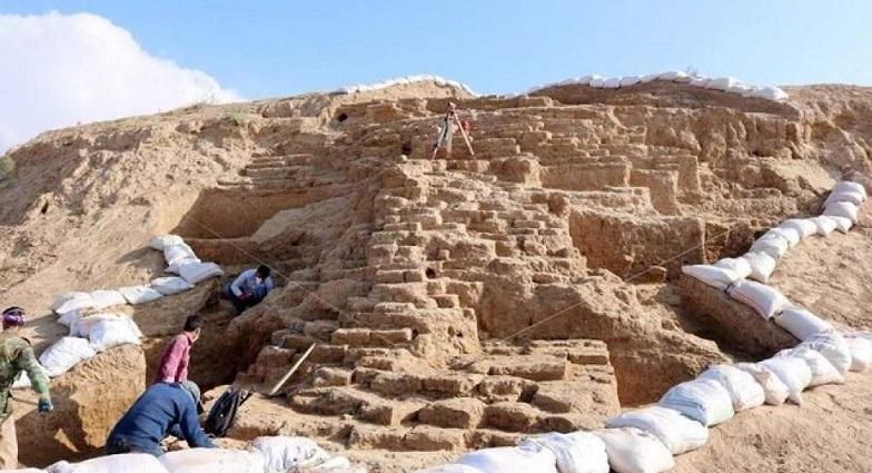بقایای دژ تاریخی مربوط به دوره هخامنشی در محوطه ریوی خراسان شمالی کشف شد